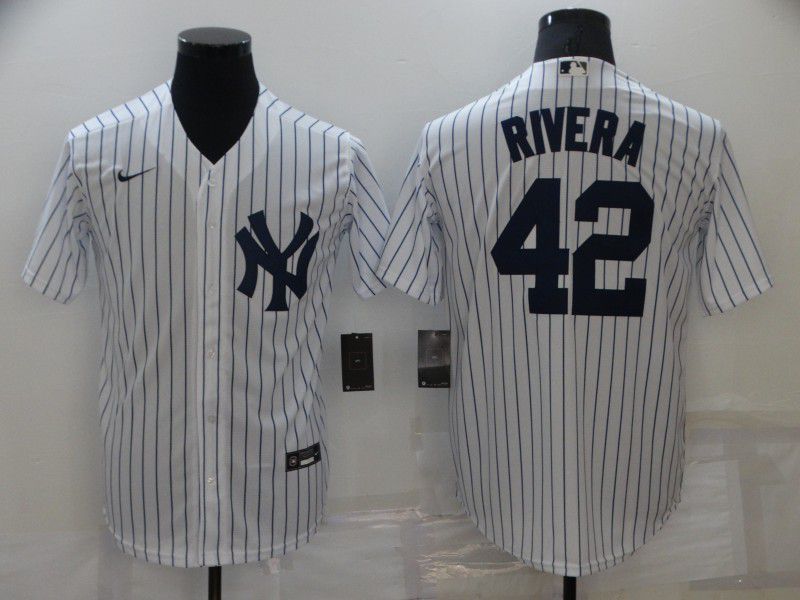 Men New York Yankees 42 Rivera White Game 2022 Nike MLB Jersey